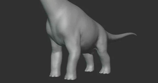 Brachiosaurus Basemesh 3D Model Free Download 3D Model Creature Guard 7