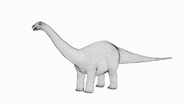 Brontosaurus Basemesh 3D Model Free Download 3D Model Creature Guard 10