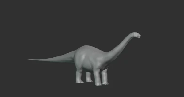 Brontosaurus Basemesh 3D Model Free Download 3D Model Creature Guard 3