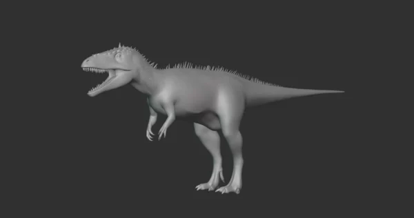 Carcharodontosaurus Basemesh 3D Model Free Download 3D Model Creature Guard 3