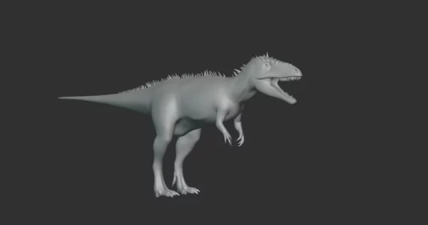 Carcharodontosaurus Basemesh 3D Model Free Download 3D Model Creature Guard 4