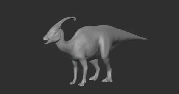 Charonosaurus Basemesh 3D Model Free Download 3D Model Creature Guard 3