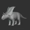 Chasmosaurus Basemesh 3D Model Free Download 3D Model Creature Guard 10