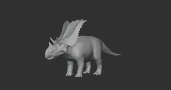 Chasmosaurus Basemesh 3D Model Free Download 3D Model Creature Guard 3
