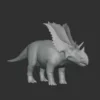 Chasmosaurus Basemesh 3D Model Free Download 3D Model Creature Guard 11