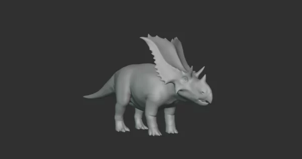 Chasmosaurus Basemesh 3D Model Free Download 3D Model Creature Guard 4