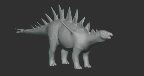 Chungkingosaurus Basemesh 3D Model Free Download 3D Model Creature Guard 4