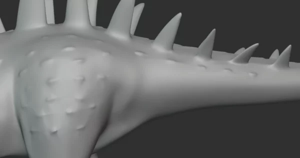 Chungkingosaurus Basemesh 3D Model Free Download 3D Model Creature Guard 8