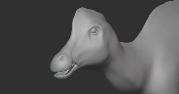 Corythosaurus Basemesh 3D Model Free Download 3D Model Creature Guard 6