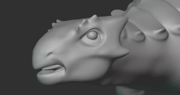 Crichtonsaurus Basemesh 3D Model Free Download 3D Model Creature Guard 9