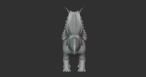 Diabloceratops Basemesh 3D Model Free Download 3D Model Creature Guard 5