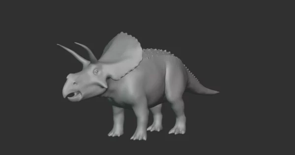 Diceratops Basemesh 3D Model Free Download 3D Model Creature Guard 3