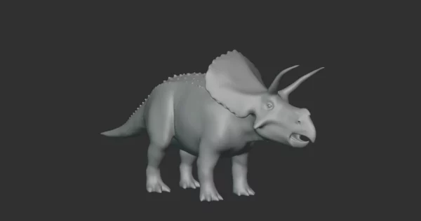 Diceratops Basemesh 3D Model Free Download 3D Model Creature Guard 4