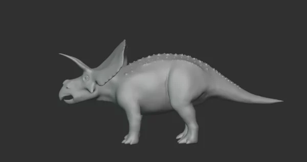 Diceratops Basemesh 3D Model Free Download 3D Model Creature Guard 5