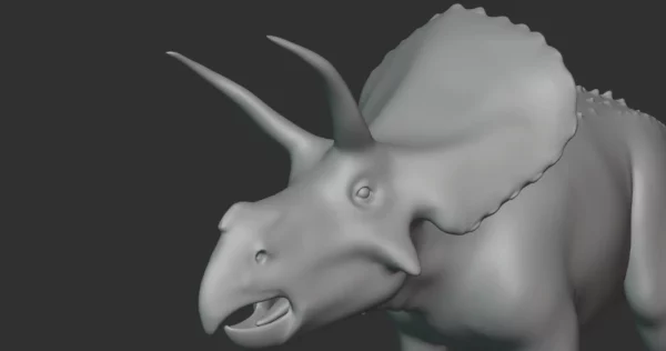 Diceratops Basemesh 3D Model Free Download 3D Model Creature Guard 6