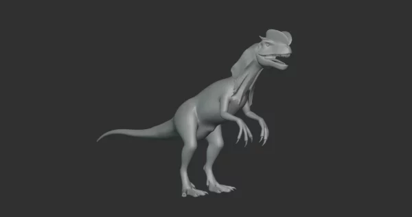 Dilophosaurus Basemesh 3D Model Free Download 3D Model Creature Guard 4