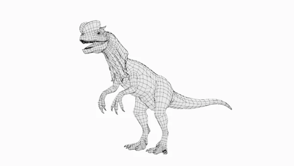 Dilophosaurus Basemesh 3D Model Free Download 3D Model Creature Guard 10