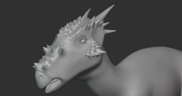 Dracorex Basemesh 3D Model Free Download 3D Model Creature Guard 6