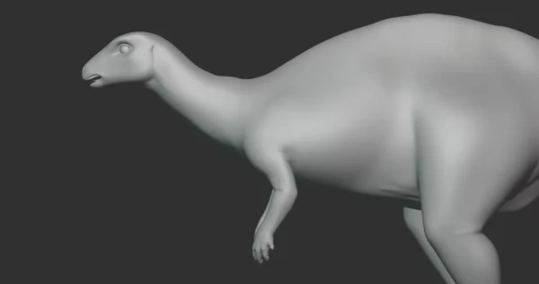 Dryosaurus Basemesh 3D Model Free Download 3D Model Creature Guard 9