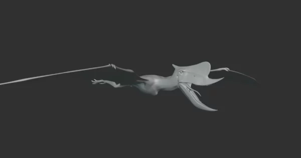 Dsungaripterus Basemesh 3D Model Free Download 3D Model Creature Guard 4