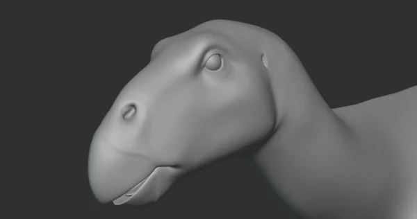 Fukuisaurus Basemesh 3D Model Free Download 3D Model Creature Guard 6