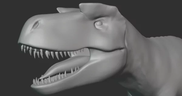 Futabasaurus Basemesh 3D Model Free Download 3D Model Creature Guard 6