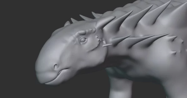 Gargoyleosaurus Basemesh 3D Model Free Download 3D Model Creature Guard 6