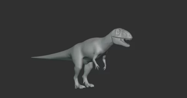 Gasosaurus Basemesh 3D Model Free Download 3D Model Creature Guard 4