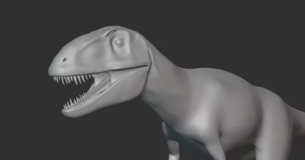 Gasosaurus Basemesh 3D Model Free Download 3D Model Creature Guard 6