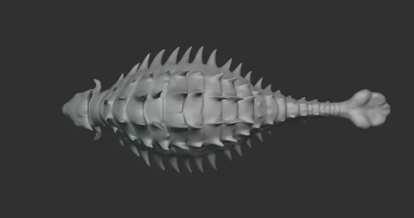 Giganocephalus Basemesh 3D Model Free Download 3D Model Creature Guard 6