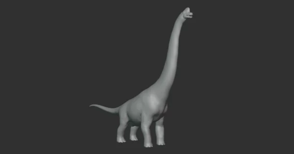 Giraffatitan Basemesh 3D Model Free Download 3D Model Creature Guard 4