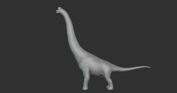 Giraffatitan Basemesh 3D Model Free Download 3D Model Creature Guard 5