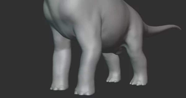Giraffatitan Basemesh 3D Model Free Download 3D Model Creature Guard 9
