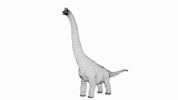 Giraffatitan Basemesh 3D Model Free Download 3D Model Creature Guard 10