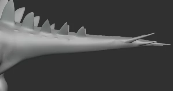 Hesperosaurus Basemesh 3D Model Free Download 3D Model Creature Guard 6