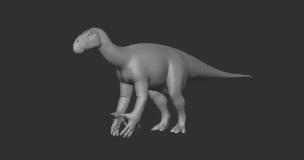 Iguanodon Basemesh 3D Model Free Download 3D Model Creature Guard 3