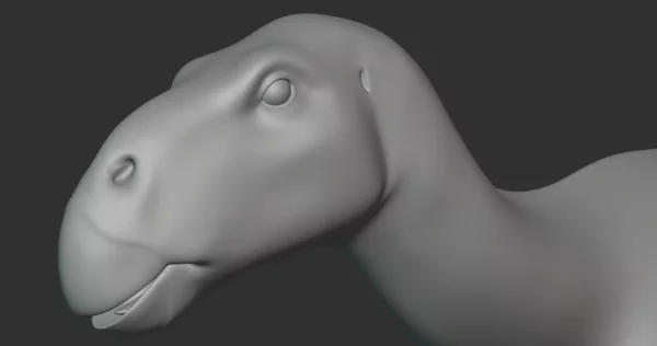 Iguanodon Basemesh 3D Model Free Download 3D Model Creature Guard 6