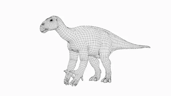 Iguanodon Basemesh 3D Model Free Download 3D Model Creature Guard 10