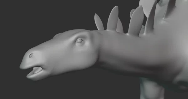 Kentrosaurus Basemesh 3D Model Free Download 3D Model Creature Guard 6
