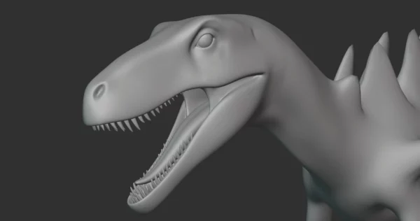 Kerretrasaurus Basemesh 3D Model Free Download 3D Model Creature Guard 6