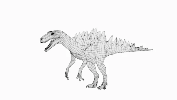 Kerretrasaurus Basemesh 3D Model Free Download 3D Model Creature Guard 9