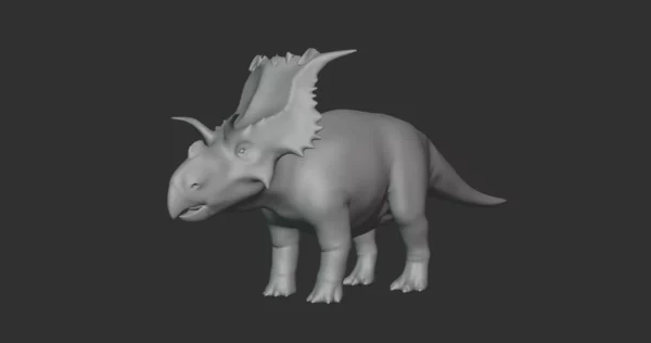 Kosmoceratops Basemesh 3D Model Free Download 3D Model Creature Guard 3
