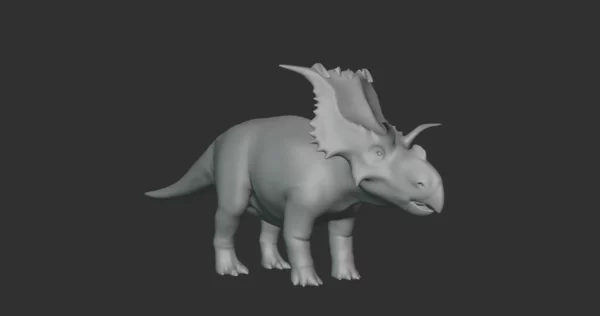 Kosmoceratops Basemesh 3D Model Free Download 3D Model Creature Guard 4