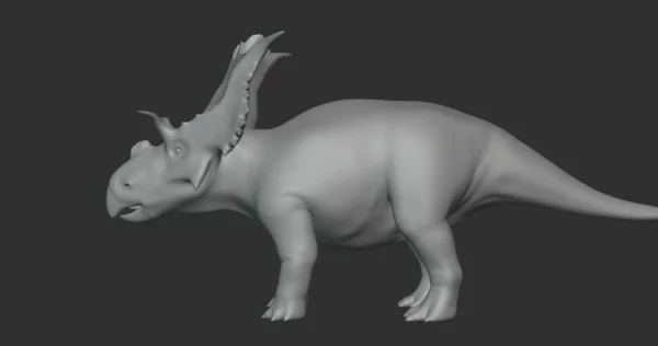Kosmoceratops Basemesh 3D Model Free Download 3D Model Creature Guard 5