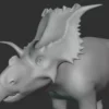 Kosmoceratops Basemesh 3D Model Free Download 3D Model Creature Guard 16
