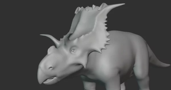 Kosmoceratops Basemesh 3D Model Free Download 3D Model Creature Guard 6