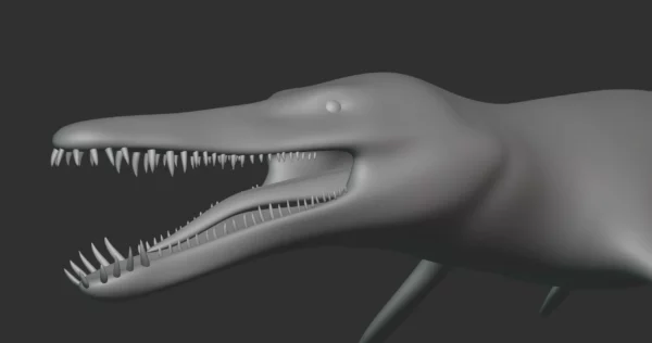 Kronosaurus Basemesh 3D Model Free Download 3D Model Creature Guard 7