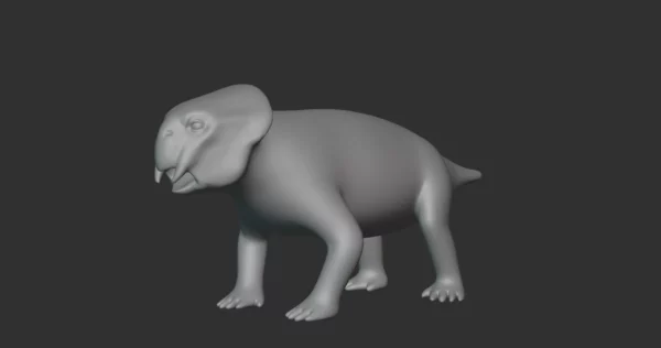 Lystrosaurus Basemesh 3D Model Free Download 3D Model Creature Guard 3