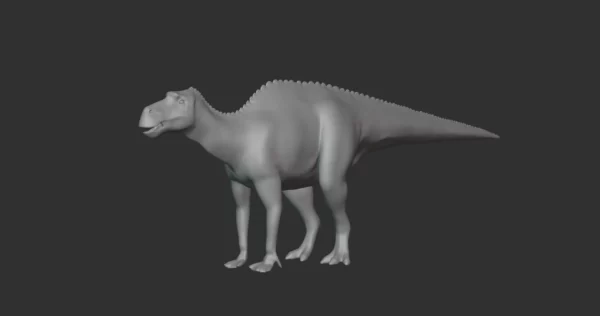 Maiasaurus Basemesh 3D Model Free Download 3D Model Creature Guard 3