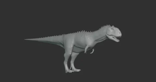 Majungasaurus Basemesh 3D Model Free Download 3D Model Creature Guard 4